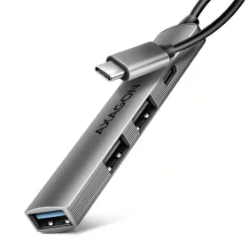 Hub USB-C so 4 portami Axagon HUE-STC ALU STRIP