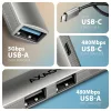 Hub USB-C so 4 portami Axagon HUE-STC ALU STRIP