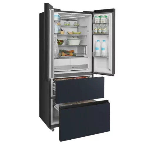 Midea MDRF600BIE70 inox, štvordverová, Chladnička: 276 l, Mraznička: 159 l, Chladnička s technológiou No frost