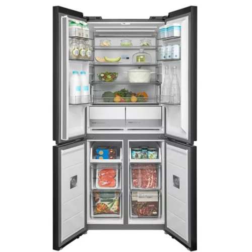 Midea MDRM587BIE70 nerezová, štvordverová, Chladnička: 276 l, Mraznička: 150 l, No frost chladnička