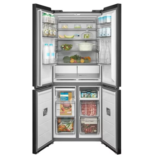 Midea MDRM587BIE70 nerezová, štvordverová, Chladnička: 276 l, Mraznička: 150 l, No frost chladnička