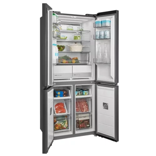 Midea MDRM587BIE70 nerezová, štvordverová, Chladnička: 276 l, Mraznička: 150 l, No frost chladnička
