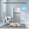 Midea MDRT294FGE50 strieborná, mraznička s hornou časťou, chladnička: 163 l, mraznička: 41 l, bez námrazy