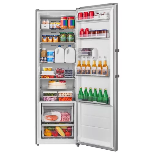 Midea MDRU502MTE46 inox, egyajtós, Hűtő:362L, No frost hűtőszekrény