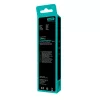 AVAX CB4302 2x USB-A – Lightning szilikon töltőkábel csomag, 1.5 m, fehér