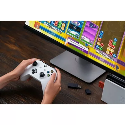 8BitDo USB Wireless Adapter 2, Nintendo Switch/Switch 2, Mobilgeräte, Xbox, PC, PlayStation, brauner Controller-Adapter