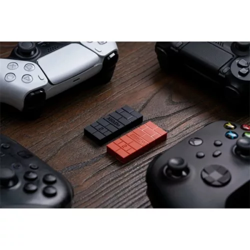 8BitDo USB Wireless Adapter 2, Nintendo Switch/Switch 2, Mobilgeräte, Xbox, PC, PlayStation, brauner Controller-Adapter