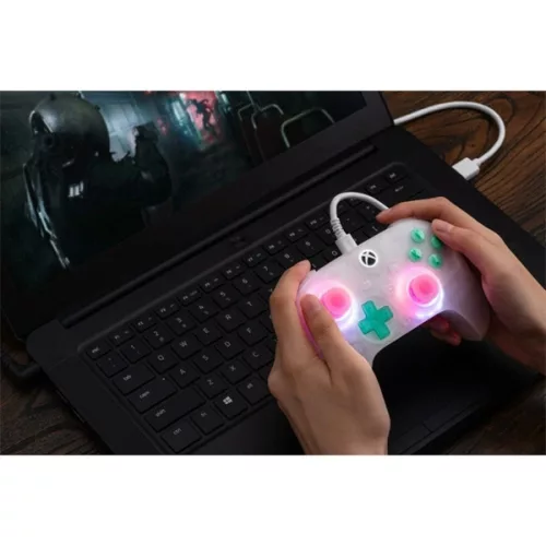 8Bitdo Ultimate Mini, Xbox Series X|S, Xbox One, PC, offizieller, Hall-Effekt-Controller, pinkfarben, kabelgebunden