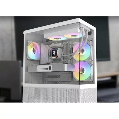RAIDMAX DIGITAL LD240 ARGB BIELY LCD displej vodné chladenie