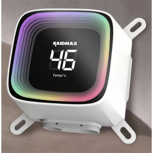 RAIDMAX DIGITAL LD360 ARGB BIELY LCD displej vodné chladenie