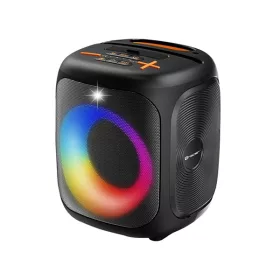   Tracer Cube20, 20W, TWS, RGB LED, FM rádió, karaoke, fekete hordozható hangszóró