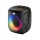 Tracer Cube20, 20W, TWS, RGB LED, FM rádió, karaoke, fekete hordozható hangszóró