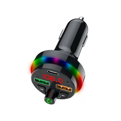 Tracer CarSynk, 25 W, USB-C, Bluetooth, Töltés funkció, MP3-lejátszó, FM transmitter
