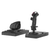 Hori Hotas Flight Control System, PC (Windows), Hall Effect, vezérlpanel, USB, fekete vezetékes joystick