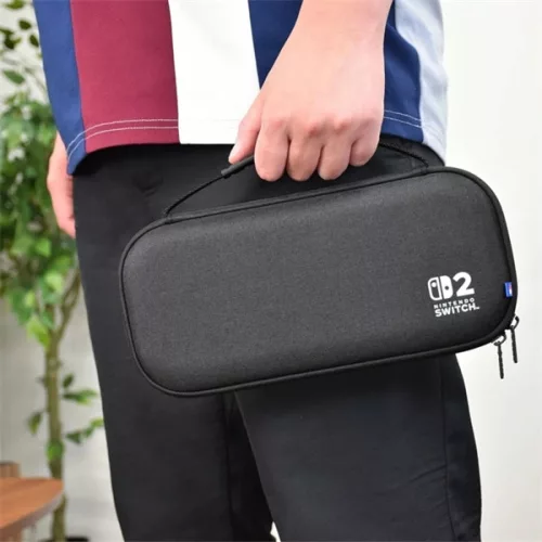 Hori Slim Tough Pouch, Nintendo Switch 2, Official, fekete konzol védőtok