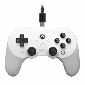   8BitDo Pro 2 Wired, Xbox Series X|S, Xbox One, PC, Hall-Effect, fehér vezetékes kontroller