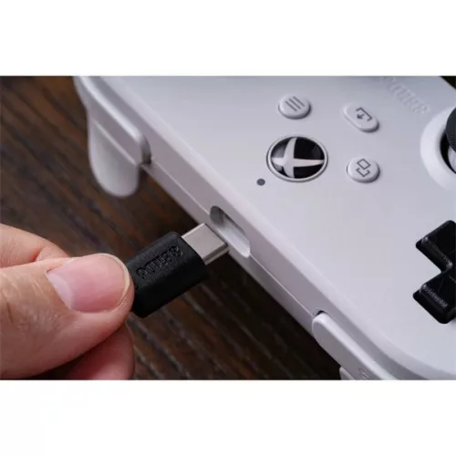 8BitDo Pro 2 Wired, Xbox Series X|S, Xbox One, PC, Hall-Effect, fehér vezetékes kontroller