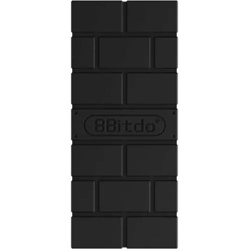 8BitDo USB Wireless Adapter 2, Nintendo Switch/Switch 2, Mobil, Xbox, PC, PlayStation, fekete kontroller adapter