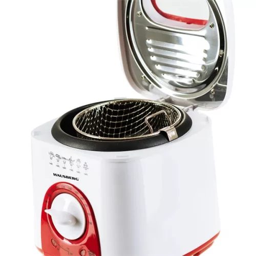 Hausberg HB-1320RS 1 Liter 650W rote elektrische Fritteuse