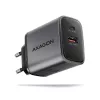 Axagon ACU-PQ67 PD3.0 & QC4+ 2× OUTPUTS, két kimenettel (USB-A + USB-C) 67WGaN hálózati töltő