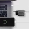 Axagon ACU-PQ67D PD3.0 & QC4+ 2× OUTPUTS, LCD kijelzővel és két kimenettel (USB-A + USB-C) 67W GaN hálózati töltő