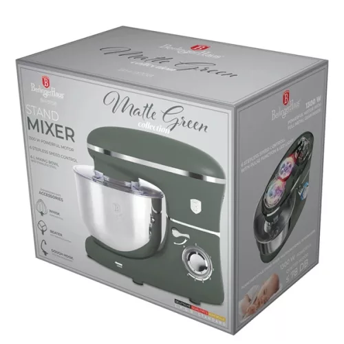 Berlinger Haus BH/9708 Matte Green Collection 1300W zelený kuchynský robot