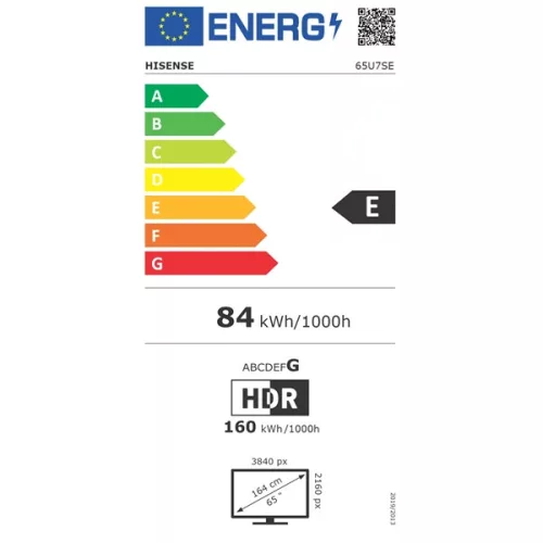 Hisense 65" 65U7SE 4k UHD Smart MiniLED TV