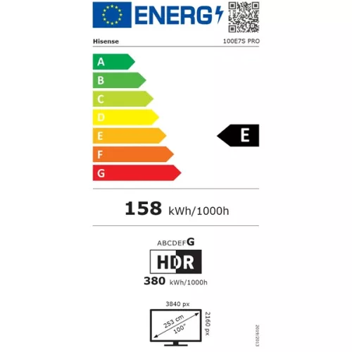 Hisense 100" 100E7S PRO 4K UHD Smart QLED TV