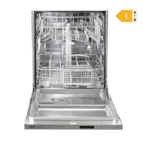 Vivax DWB-601252CL  programok száma: 5, beépíthető, 12 terítékes mosogatógép