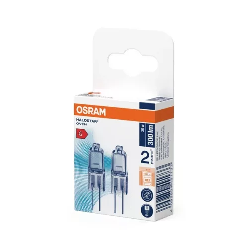 Osram HALOSTAR OVEN 20 W 12 V G4 sütő izzó 2db/csomag