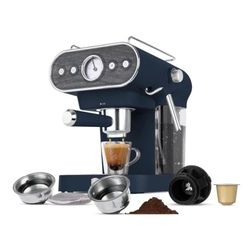 Berlinger Haus BH/9858 3in1 matt kék espresso kávéfőző