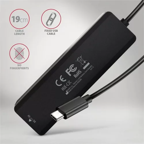 AXAGON HUE-C2C USB-C 5Gbps utazó hub