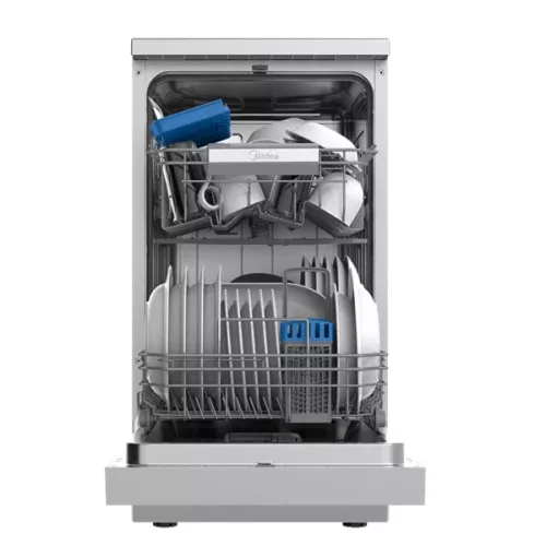 Midea MDWEF1034CSS-WG-EU inox, programok száma: 8, szabadonálló, 10 terítékes mosogatógép