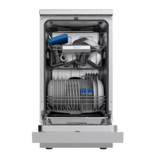 Midea MDWEF1034CSS-WG-EU inox, programok száma: 8, szabadonálló, 10 terítékes mosogatógép