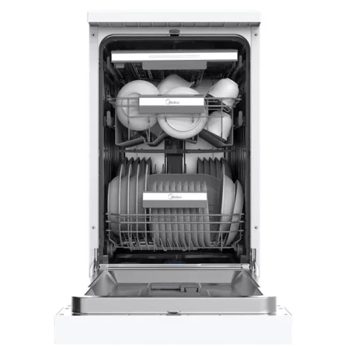 Midea MDWEF1034DW-WC fehér, programok száma: 9, szabadonálló, 10 terítékes mosogatógép