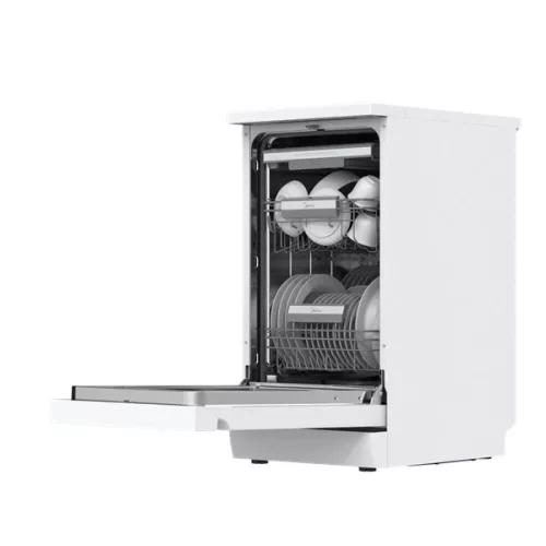 Midea MDWEF1034DW-WC fehér, programok száma: 9, szabadonálló, 10 terítékes mosogatógép