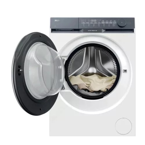 Haier HW80-B14387U1-S fehér, elöltöltős, max.: 1400 ford, 8kg, mosógép