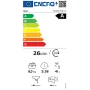Haier HW80-B14387U1-S fehér, elöltöltős, max.: 1400 ford, 8kg, mosógép