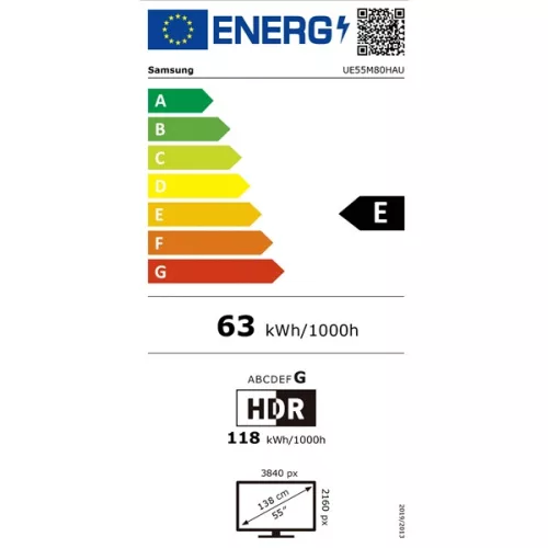 Samsung 55" UE55M80HAUXXH Mini LED 4K UHD Smart TV