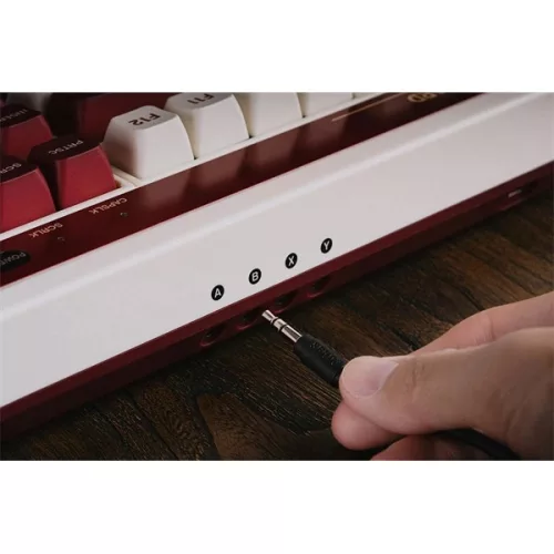 8BitDo Retro 87, Mechanikus, Kailh Box, Fami Edition, vezeték nélküli billentyűzet