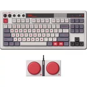   8BitDo Retro 87, Mechanikus, Kailh Box, N Edition, vezeték nélküli billentyűzet