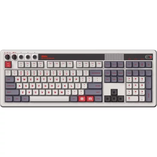 8BitDo Retro 108, Mechanikus, Kailh Box, N Edition, vezeték nélküli billentyűzet