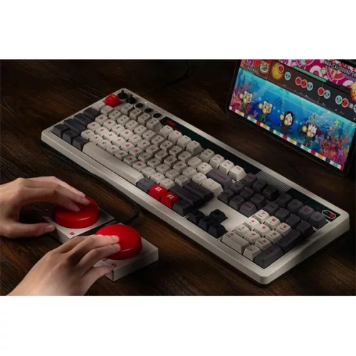 8BitDo Retro 108, Mechanikus, Kailh Box, N Edition, vezeték nélküli billentyűzet