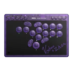   8BitDo Arcade Stick All-Button, Signature Edition, Átlátszó lila, vezeték nélküli kontroller