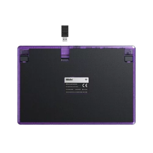 8BitDo Arcade Stick All-Button, Signature Edition, Átlátszó lila, vezeték nélküli kontroller