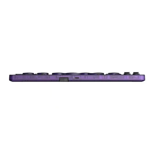 8BitDo Arcade Stick All-Button, Signature Edition, Átlátszó lila, vezeték nélküli kontroller
