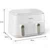 Philips NA353/10 3000 Series Dupla kosaras forrólevegős sütő