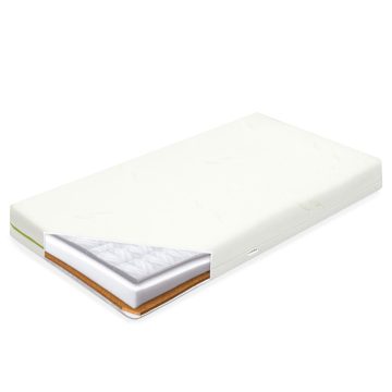   Gyerek matrac New Baby CLASSY 140x70x11 cm hajdina-habszivacs-kókusz Aloe Vera