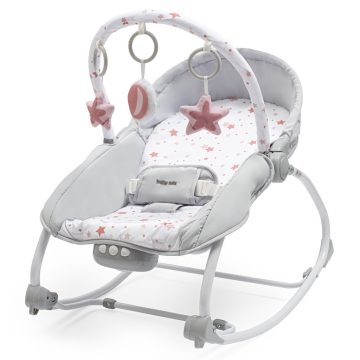   Multifunkcionális baba hinta pihenőszék Baby Mix csillagok rózsaszín