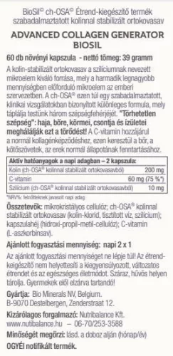 BioSil® ch-OSA Advanced Collagen Generator 60 Kapseln